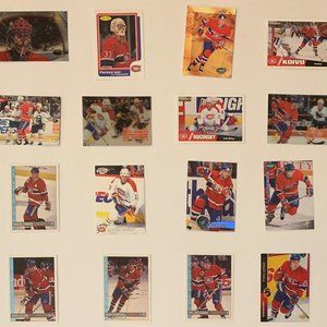 Montreal Canadiens Vintage NHL Hockey Cards - Lot of 16 - Roy, Koivu, Turgeon +